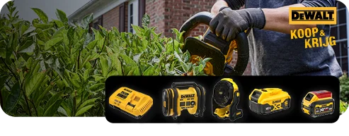 Toolstation promotiebanner voor DeWALT koop en krijg actie
