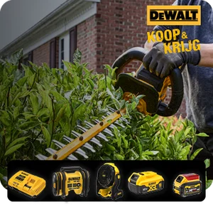Toolstation promotiebanner voor DeWALt koop en krijg actie