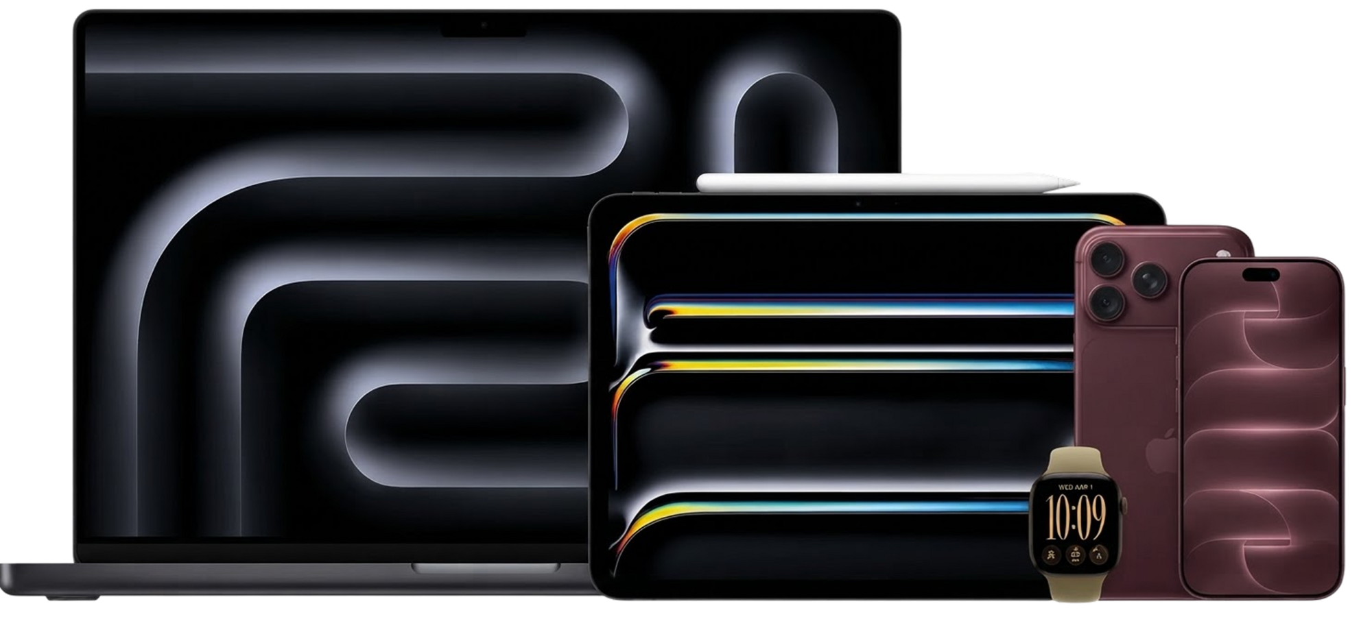 MacBook, iPad, iPhone, Apple Watch and AirPods