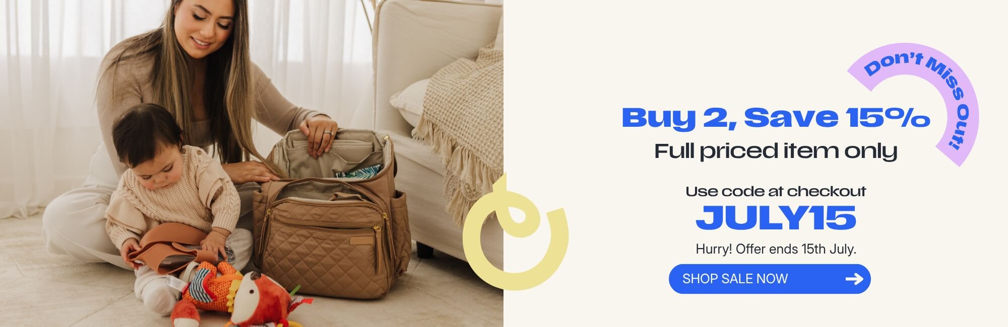 Buy 2 Save 15% Full priced items