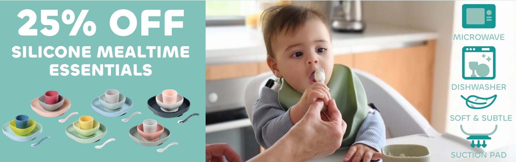Shop Silicon Mealtime essentials