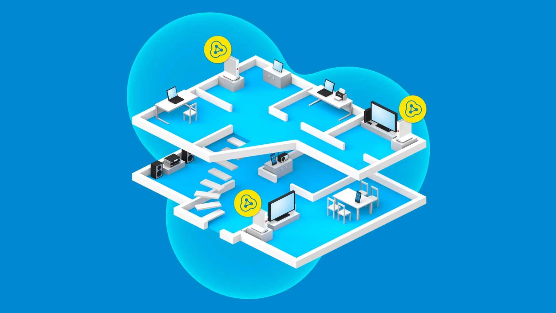 FRITZ! Mesh-Netzwerk für WLAN zu Hause