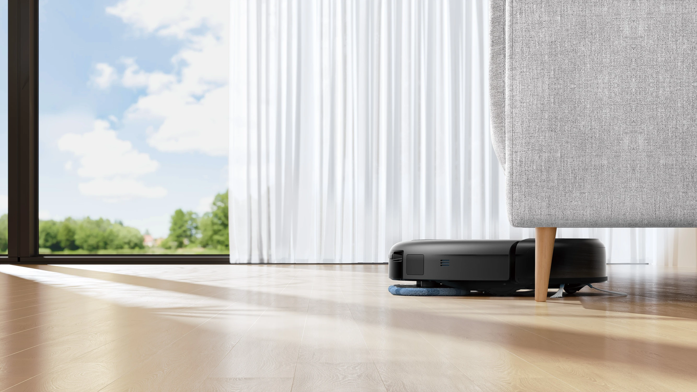 eufy Robot Vacuum C20 Omni Saugroboter unter Sofa