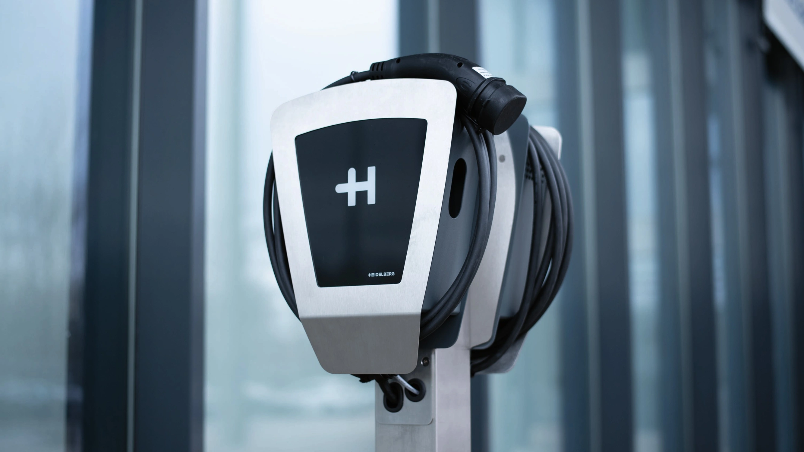 Heidelberg Ladestation für E-Auto auf Stele