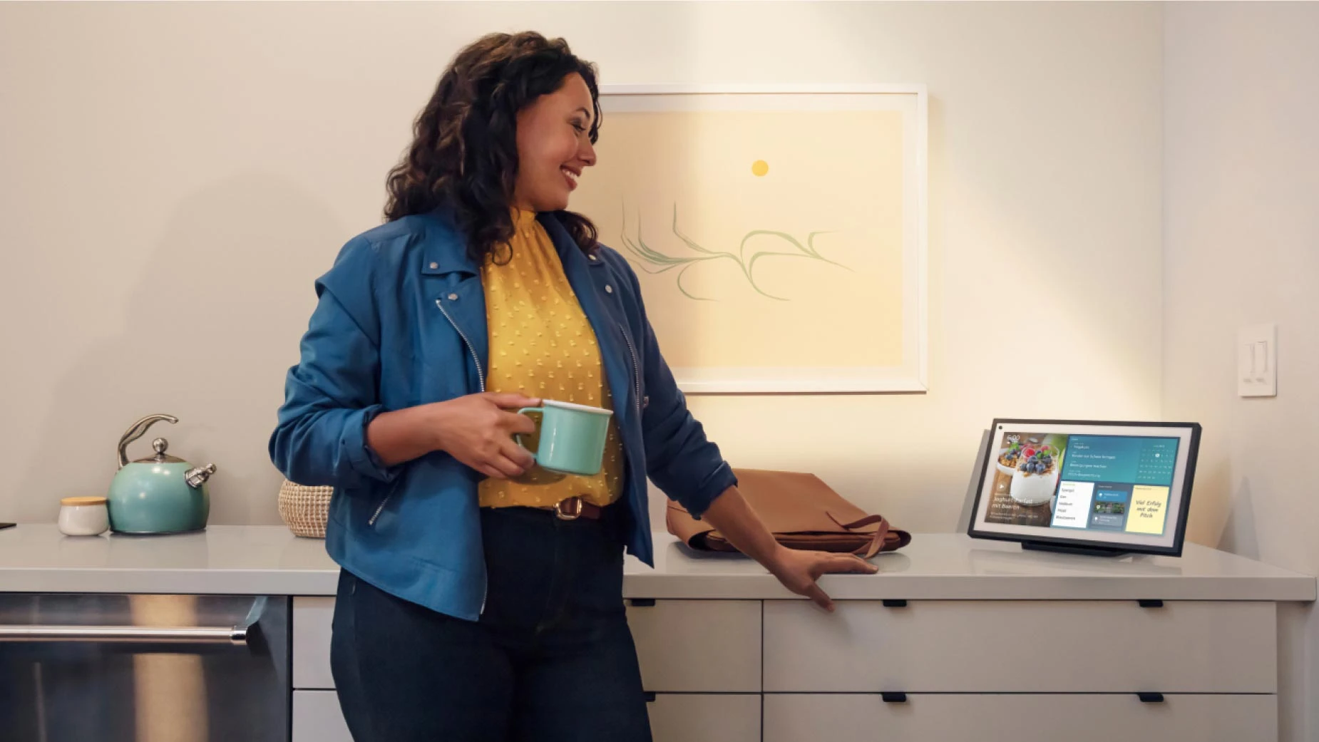 Amazon Echo Show 15 Display in der Küche