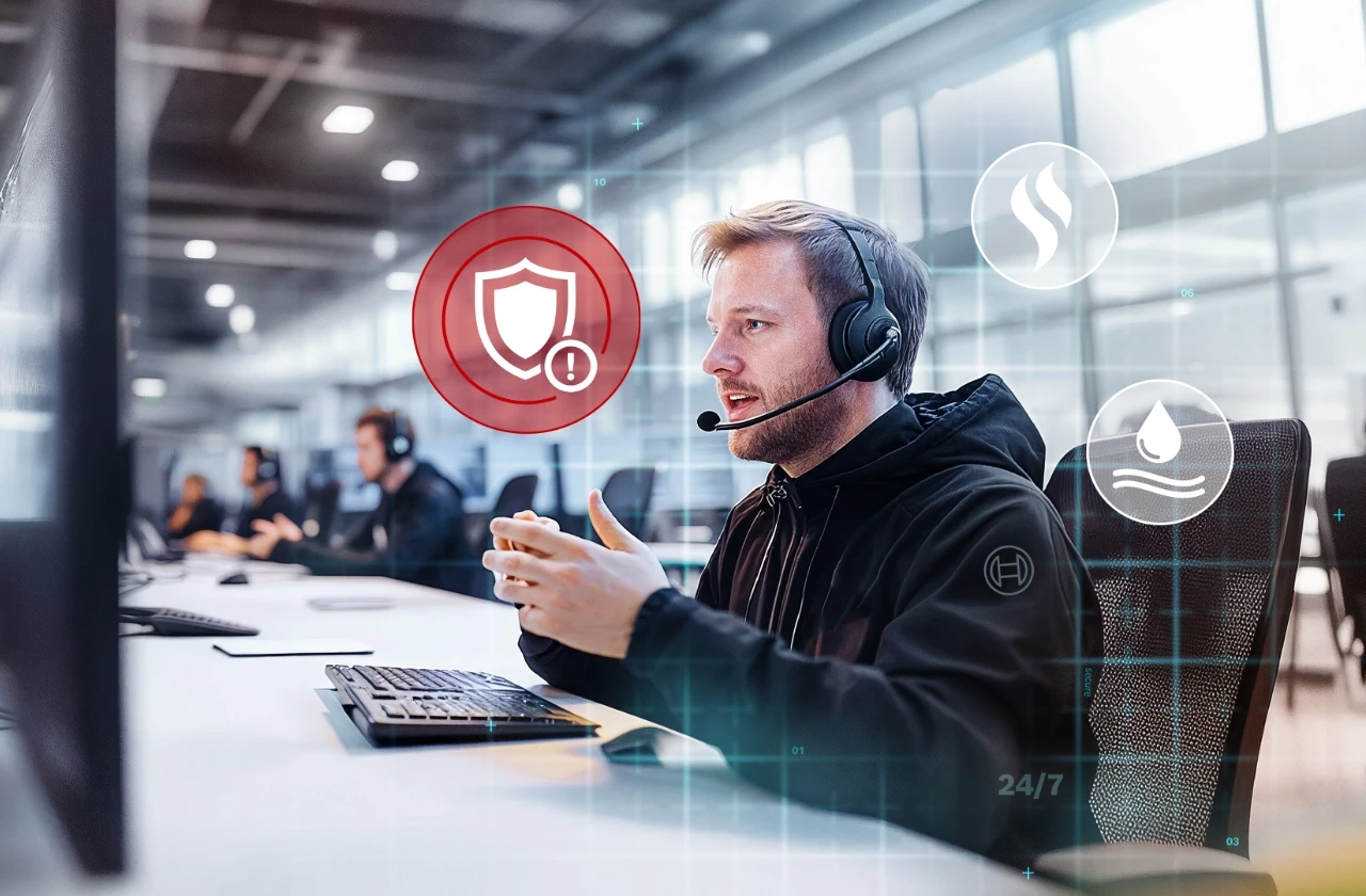 Bosch Security+ Sicherheitsexperte in der Leitstelle