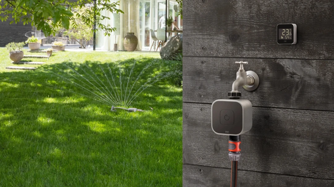 eve Weather und eve Aqua im Garten installiert