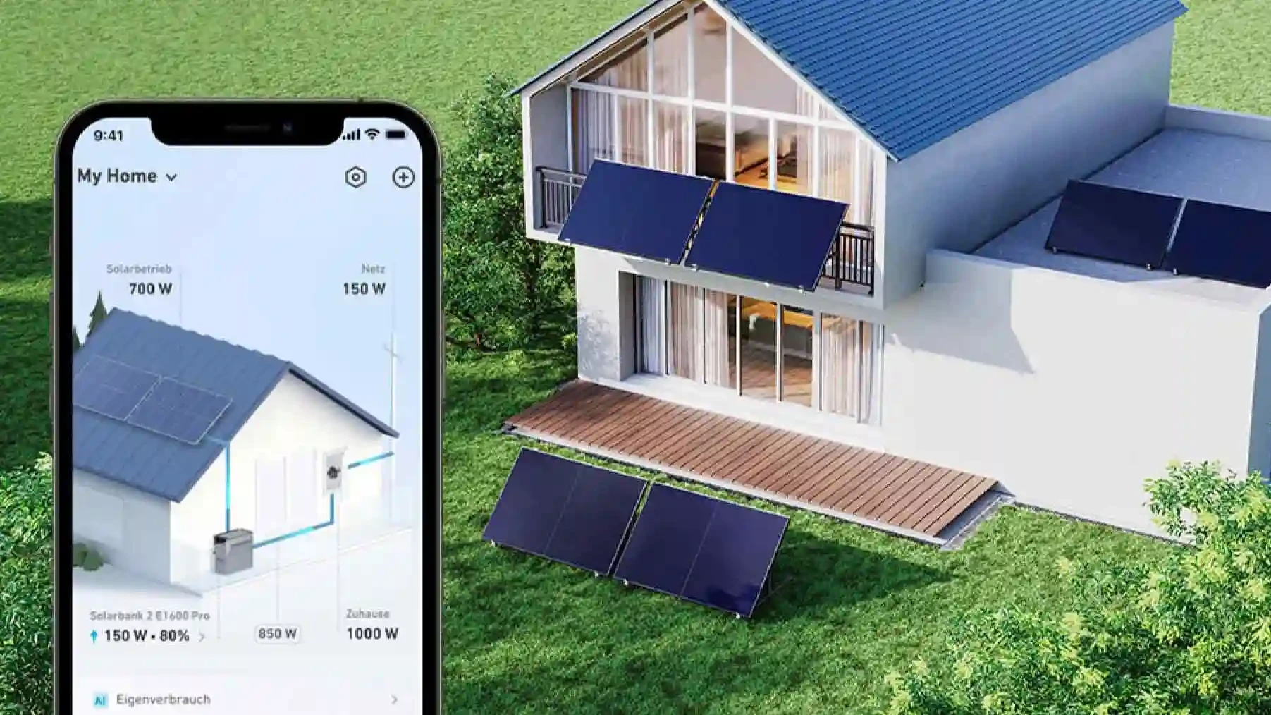 Anker Solix Solarbank Solarspeicher mit Smartphone-App