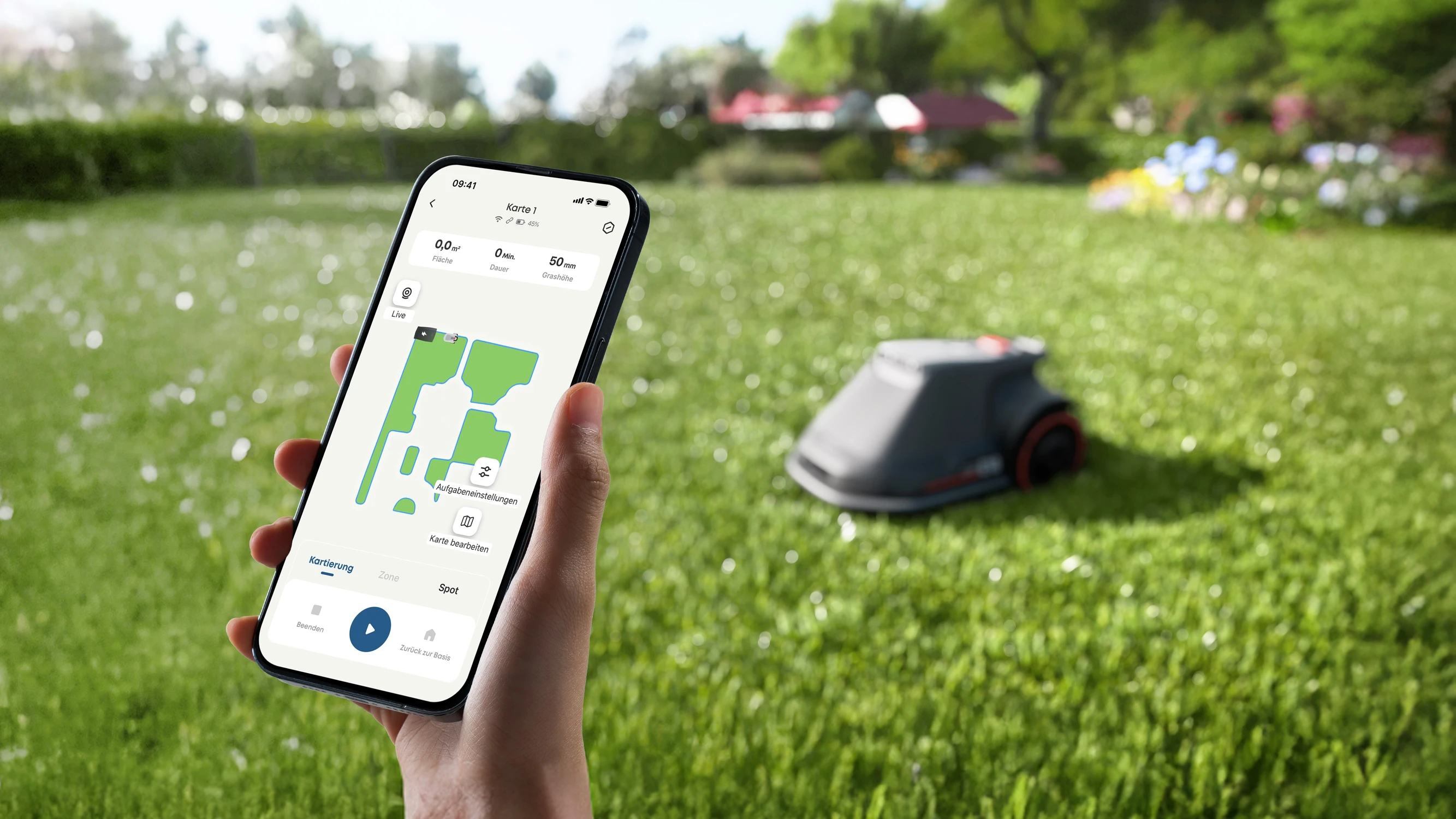 eufy E18 Mähroboter mit Smartphone-App