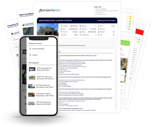 Leverage PropertyLens® Reports to help them make informed, confident decisions and get deals done.