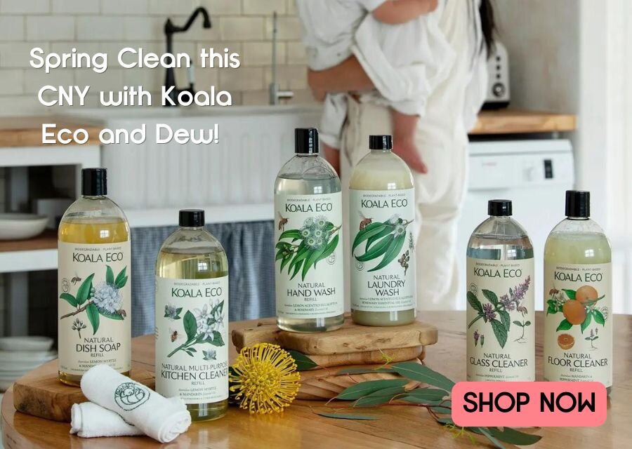 home cleaning with koala eco and dew