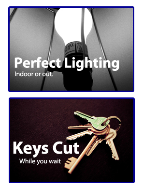 Light bulb and keys