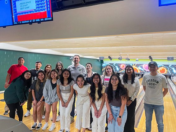 URISE, PROA or DREAM students enjoyed a game of bowling