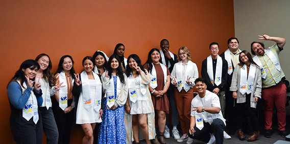 Cohort 6 BUILD EXITO and Cohort 1 URISE scholars attended the annual End of Year Celebration to celebrate their completion of BUILD EXITO.