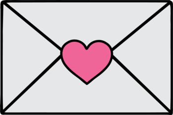 illustration of an envelope with a heart