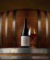 Pinot Wine and Barrel