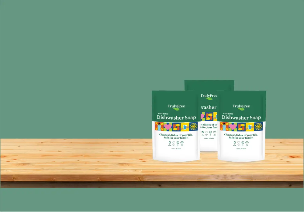 Truly Free Home’s Dishwasher Soap Formula and Packaging Updates