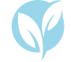 Eco-Friendly symbol with plant leaves in a circle.