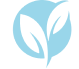 Eco-Friendly symbol with plant leaves in a circle.