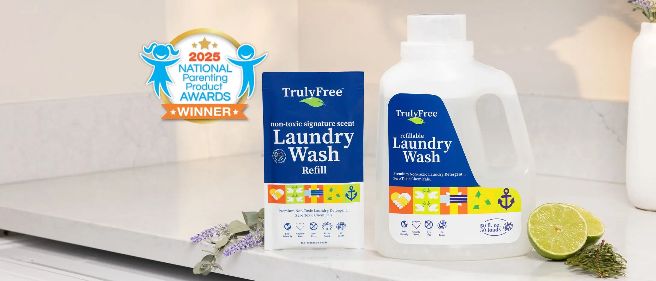 Truly Free Home’s Signature Scent Laundry Wash Awarded 2025 NAPPA Seal