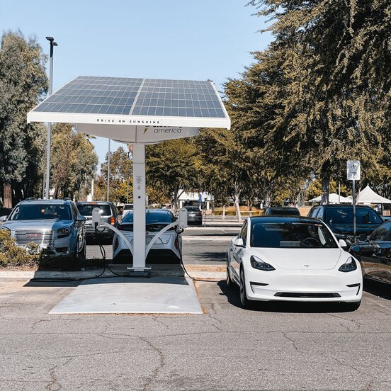 Tesla charging station