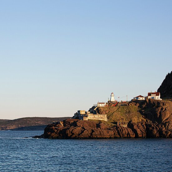 New Foundland coast with light house