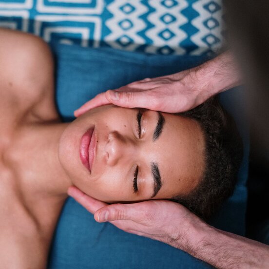 Woman getting a massage in Toronto