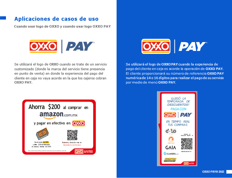 Uso correcto de marca OXXO PAY