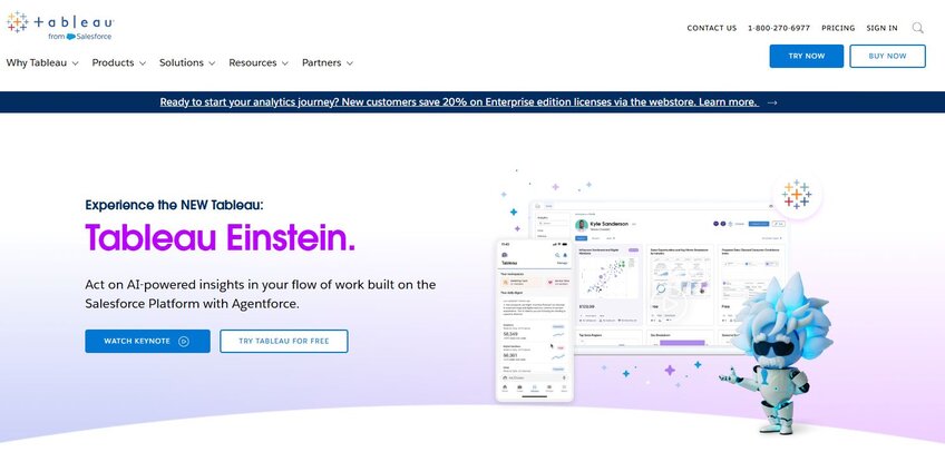 Tableau by Salesforce front page