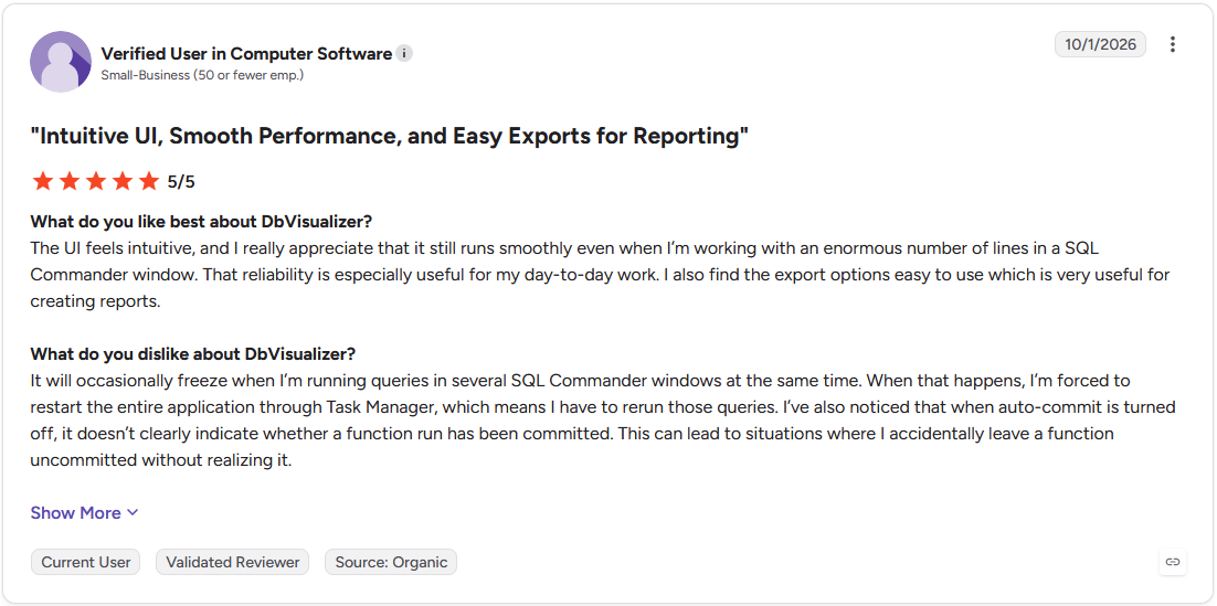 Review by Verified User in Computer Software on G2