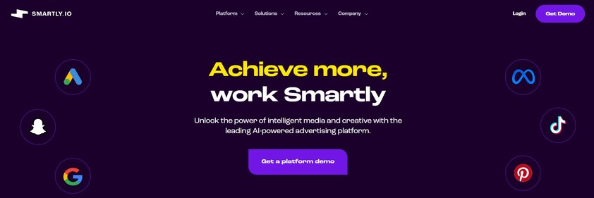 Smartly.io homepage