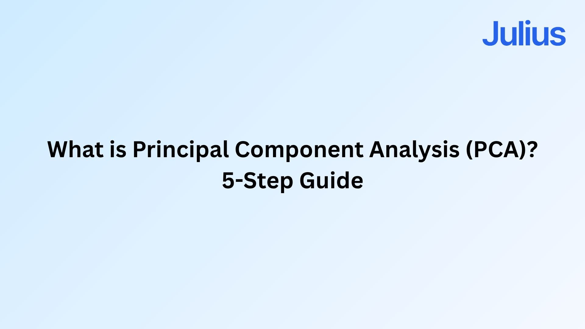 Principal Component Analysis (PCA) being used to analyze stock data and forecast returns