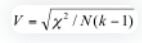 Cramer's V formula