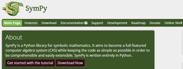 SymPy homepage