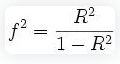 Cohen’s f² formula