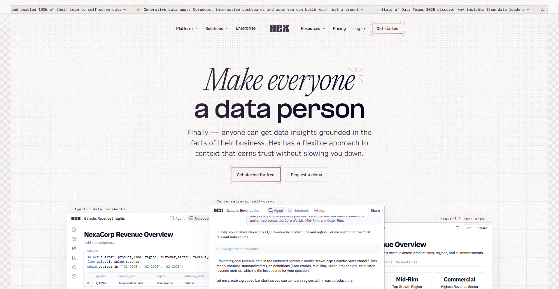 Hex homepage