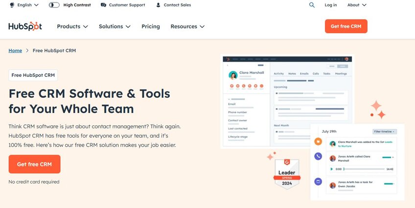 Hubspot is a CRM tool that is practically a one-stop shop for both the internal and external pipelines of customer management.