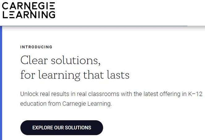 Carnegie Learning homepage