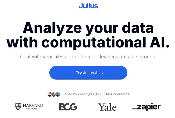 A groundbreaking AI tool focused on statistical science and data analysis, Julius AI is a veritable wizard when it comes to working with facts and figures.