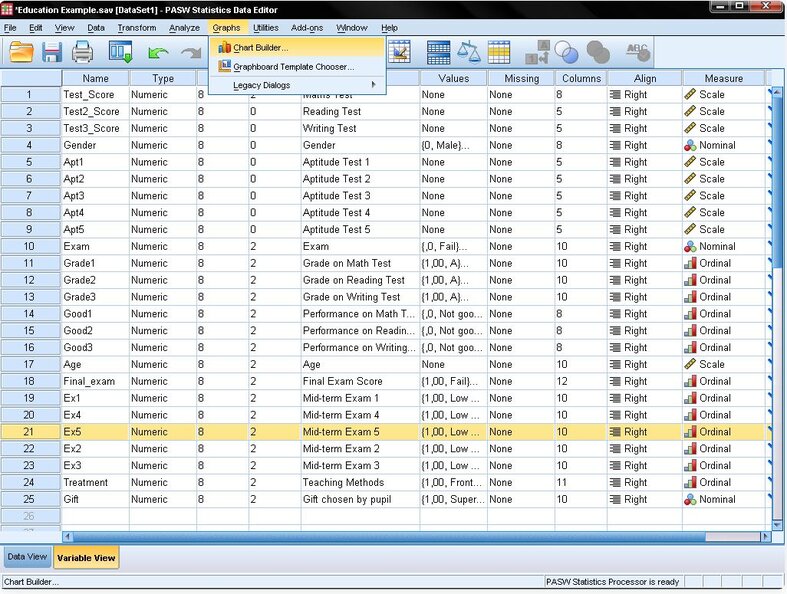 SPSS Graphs - Chart Builder