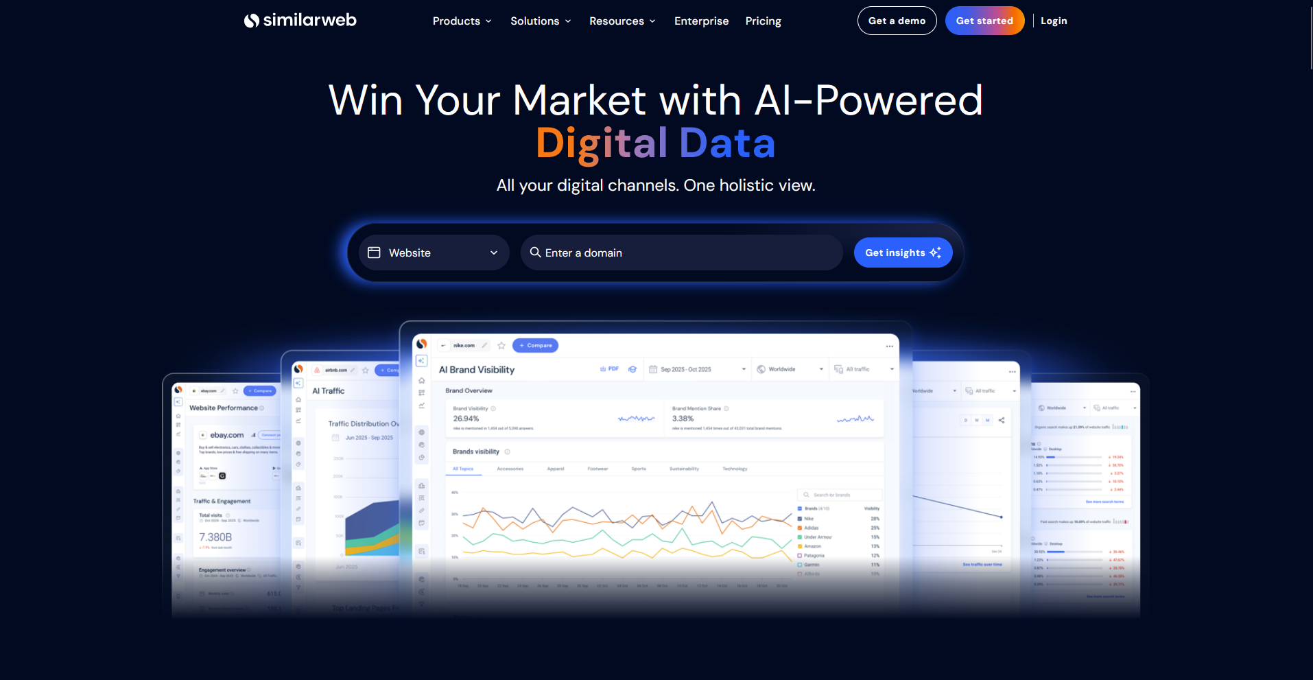 Similarweb homepage