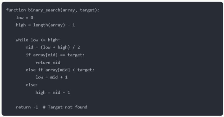 Binary Search Algorithm