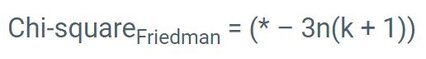 Friedman Test formula