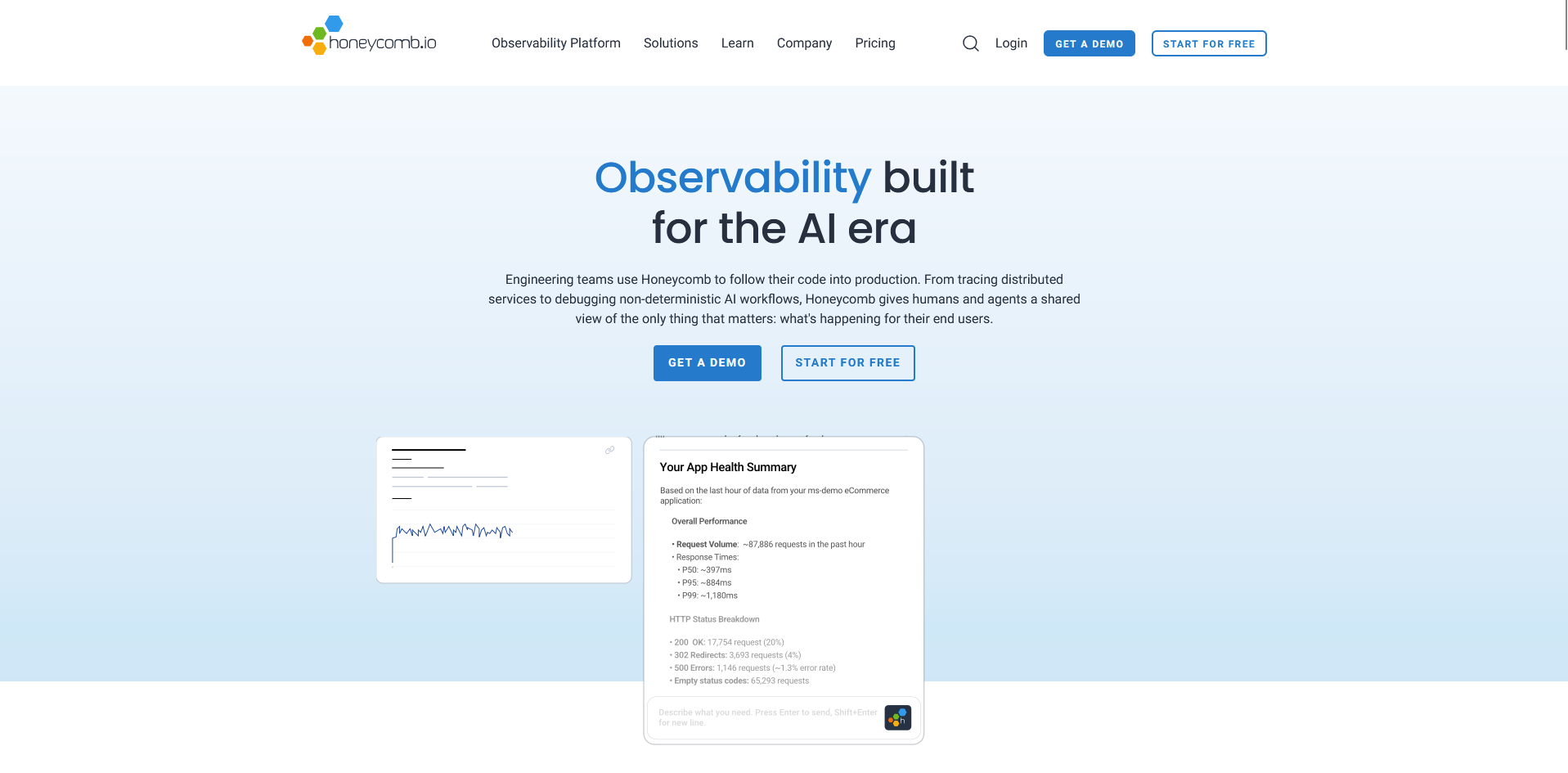 Honeycomb homepage
