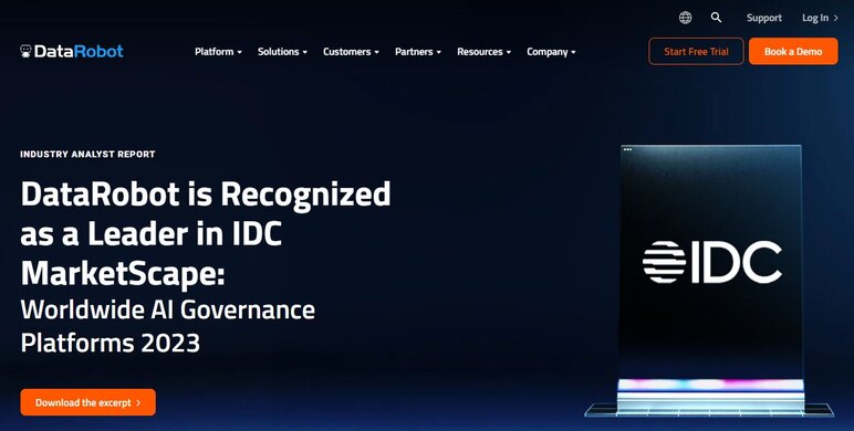 DataRobot homepage