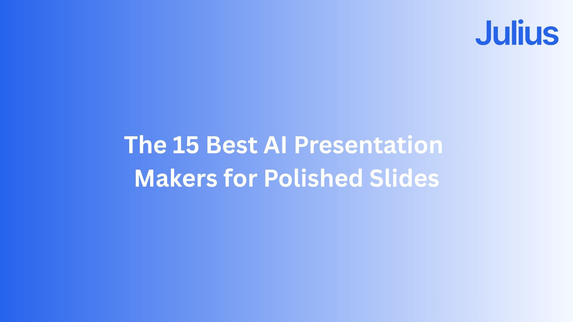 Learn about the 10 best AI HR Tools to use in 2025 - like Julius AI