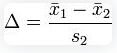 Glass’s Δ formula