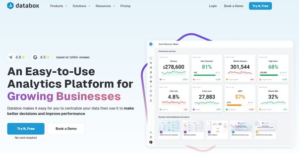 Databox homepage