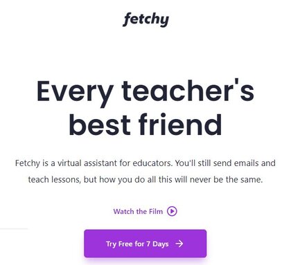 Fetchy homepage