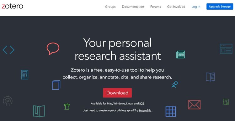 Zotero homepage app download